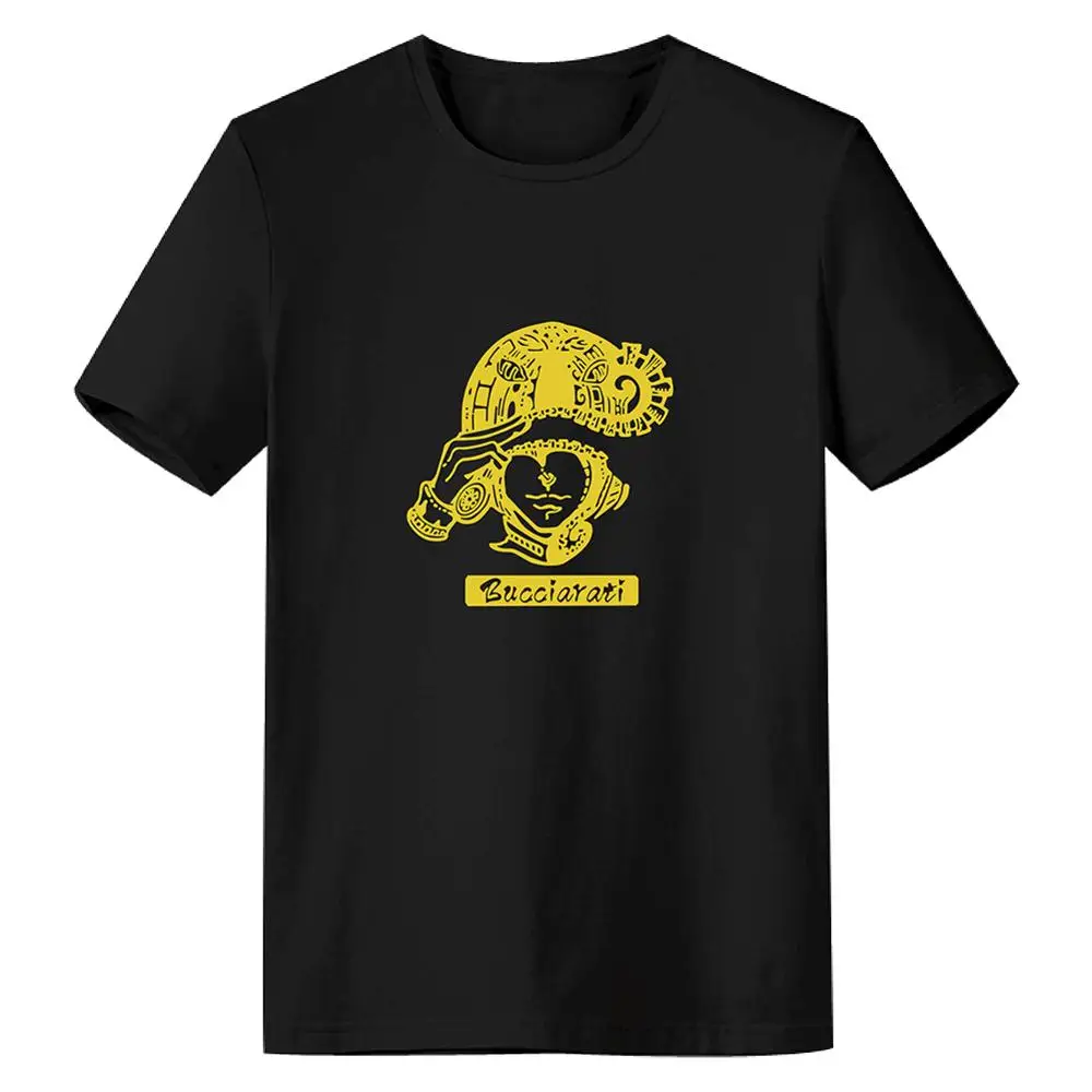

Jojo's Bizarre Adventure Cosplay Bruno Bucciarati T Shirt Black Cotton Summer Short Sleeve T-shirt Men Women Clothes