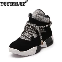 YOUGOLUN Spring Women Cross tied Ankle Boots Woman Cow Suede Mixed Colors Flat Shoes Elegant Ladies Black Warm Boots