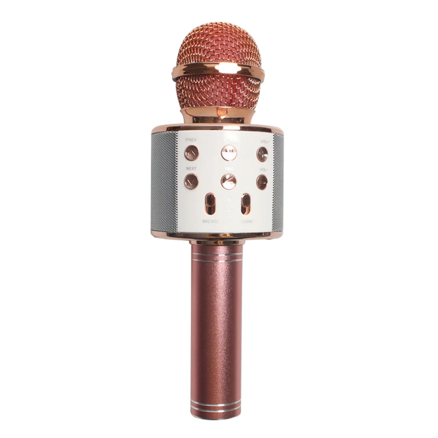 Microphone portable karaoké WS-858 Bluetooth sans fil
