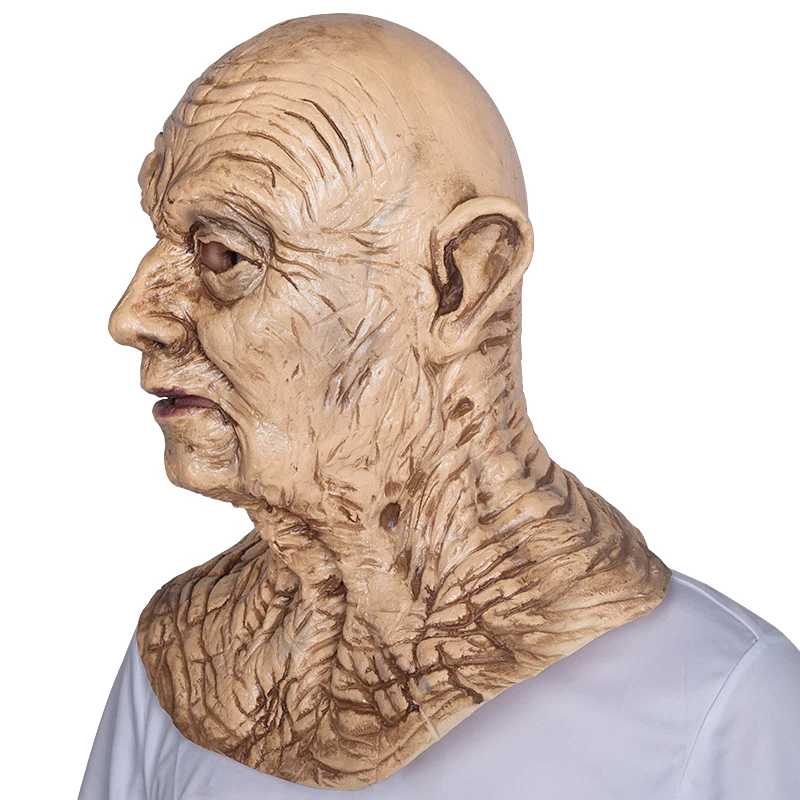 Реалистичная латексная маска для пожилых мужчин, Маскарадная маска на Хэллоуин для взрослых