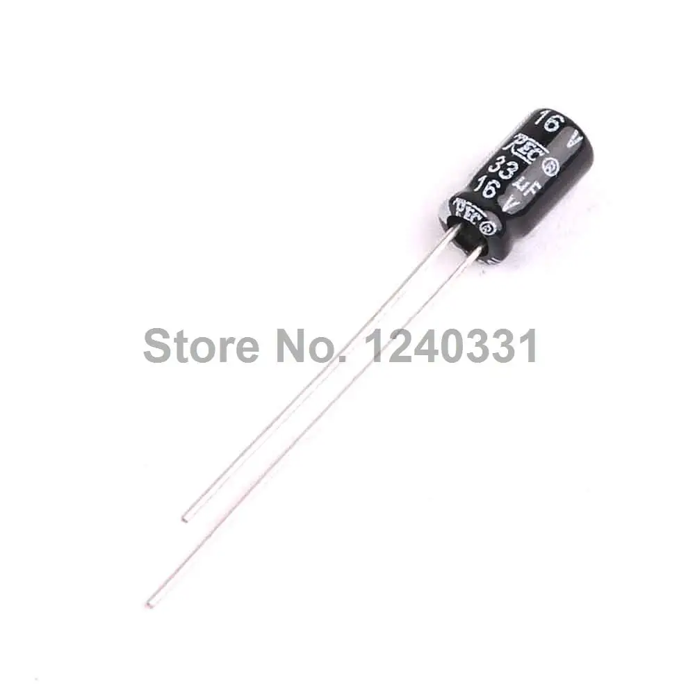 50PCS Aluminum Electrolytic Capacitor 33uF 16V 4*7 Electrolytic Capacitor
