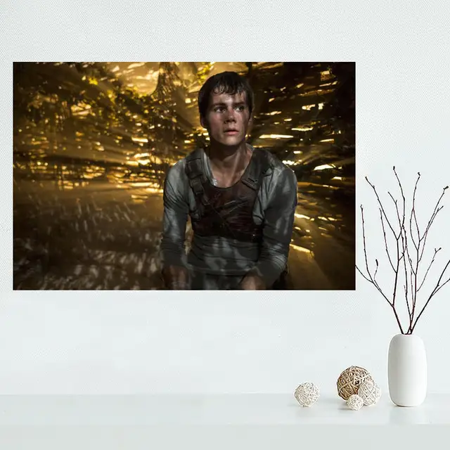 Custom maze runner 01 Home Decor modern For Bedroom Wall Fabric Silk