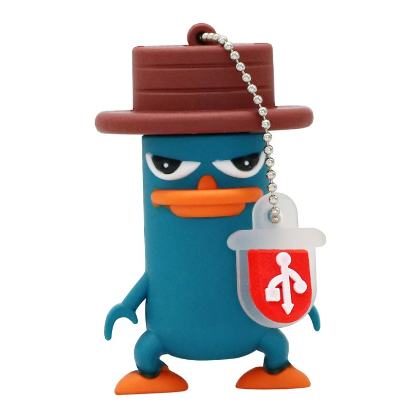 USB Flash font b Drive b font PenDrive Funny Lovely Perry The Platypus Shape Flash Memory