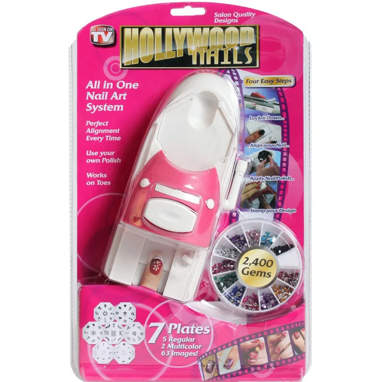 Whole Nail Printer Machine From China Diy Nail Art Sting Printing Machine Colors Drawing Polish Printer Tool With 6