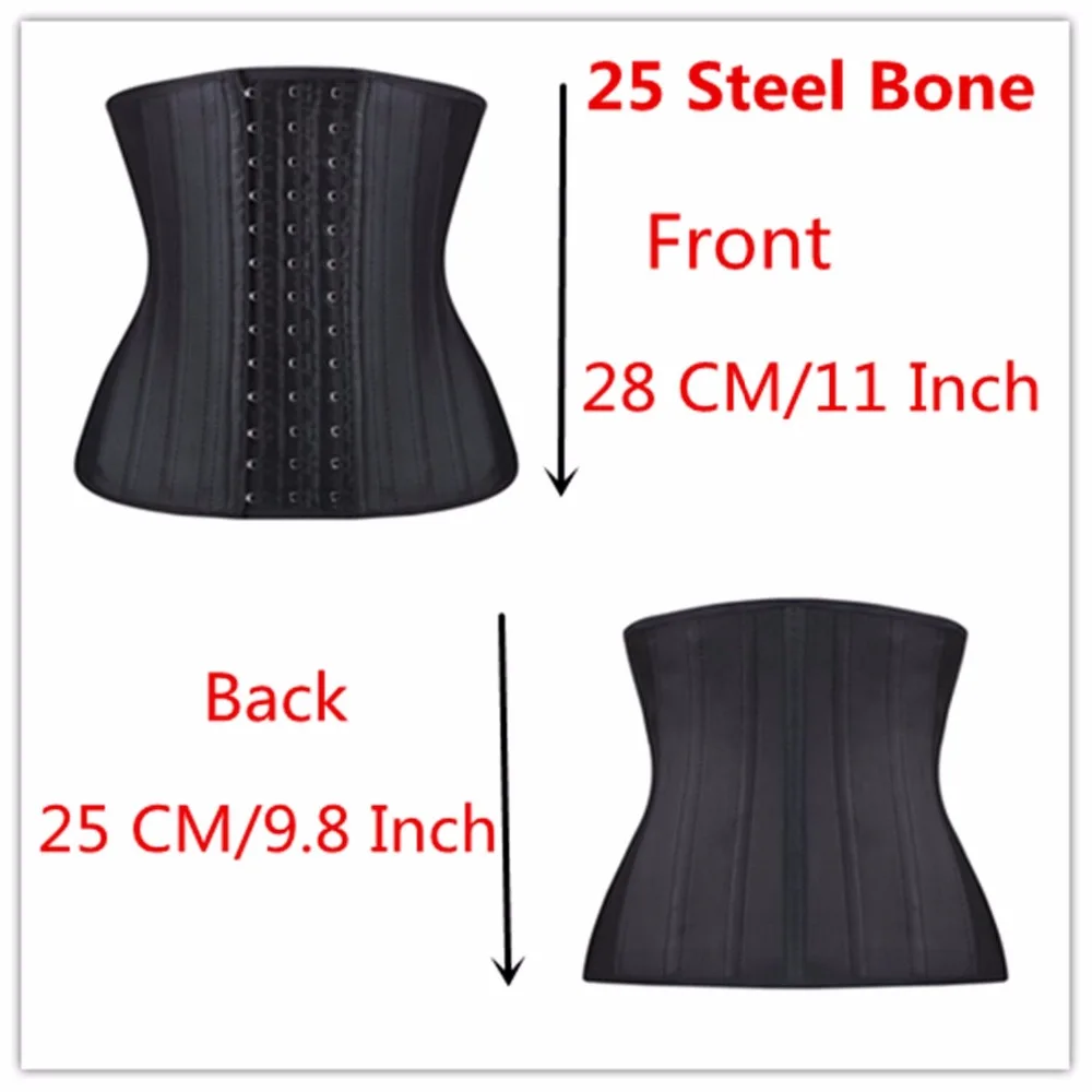 25 Steel Boned Latex Corset Burvogue Women Waist Control Corset And Bustier  Underbust Waist Trainer Corset Slimming Shaper - Bustiers & Corsets -  AliExpress