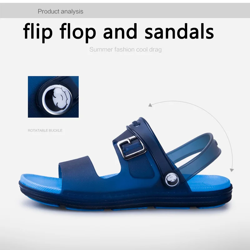 MARSON Men Sandals Summer Flip Flops Slippers Men Outdoor Beach Casual Shoes Male Sandals Water Shoes Outdoor Four Colors