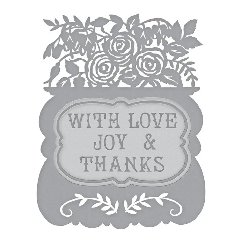 

DIY Metal Cutting Dies Craft Embossing Flower Letter Stamp Stencil Template For Scrapbooking Cards Marking Holiday Decoration