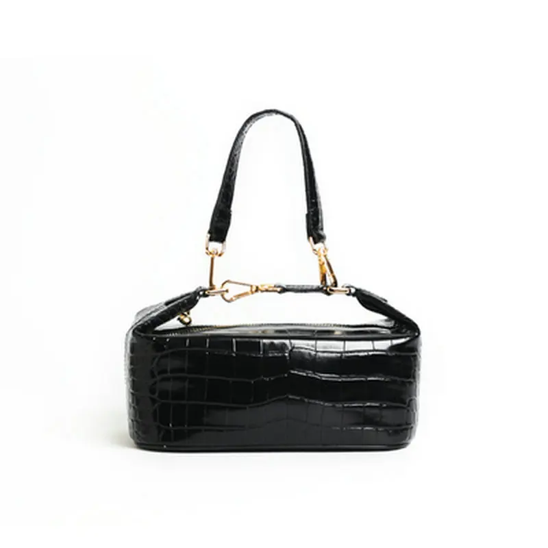 

Trong Genuine Leather Crocodile Bag Women's Luxury Unique Box Bag Clutch Versatile Shoulder Bag Fashion Tote