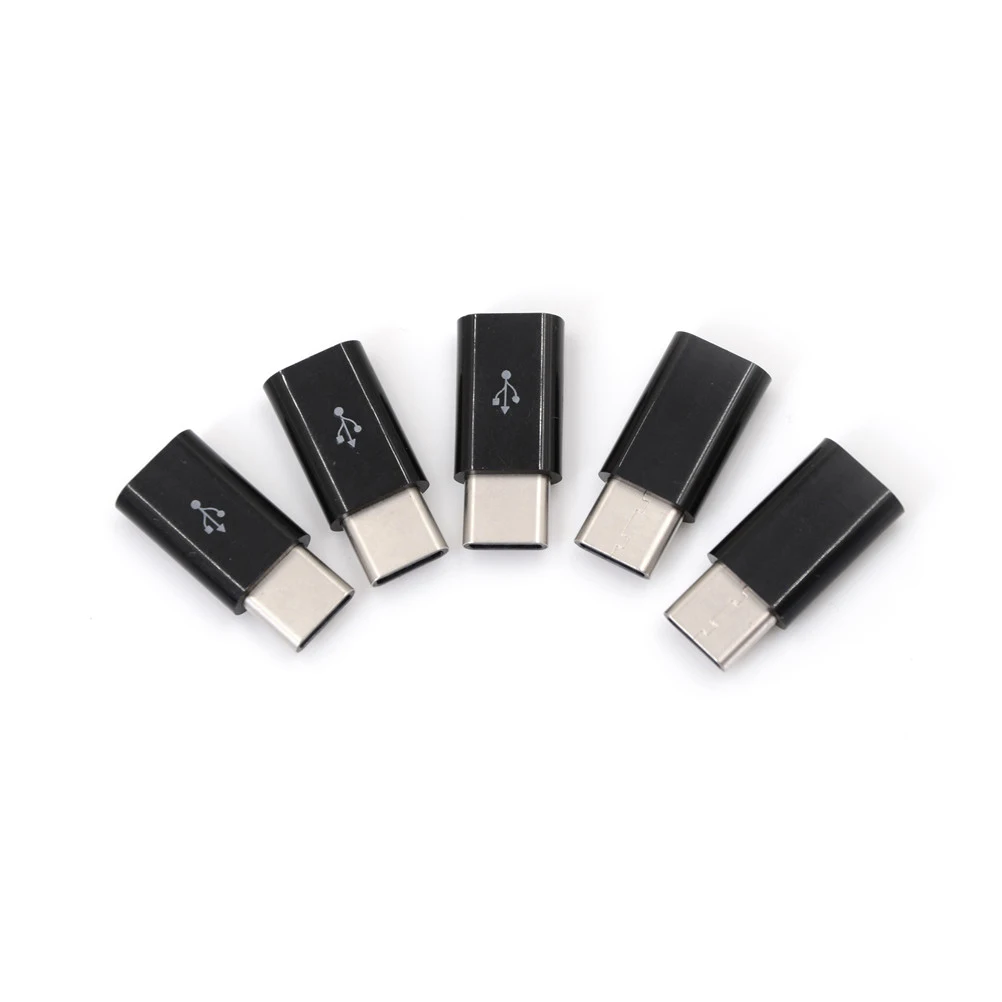 5pcs/lot USB Type C Adapter Best Price USB 3.1 Type-C Male Connector to Micro USB 2.0 5Pin Female Data Adapter Converter