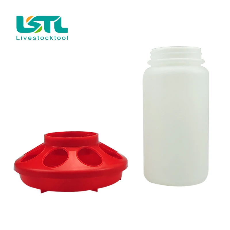 Poultry Chicken Feeder 1l Plastic Chick Feeding Bucket Farm