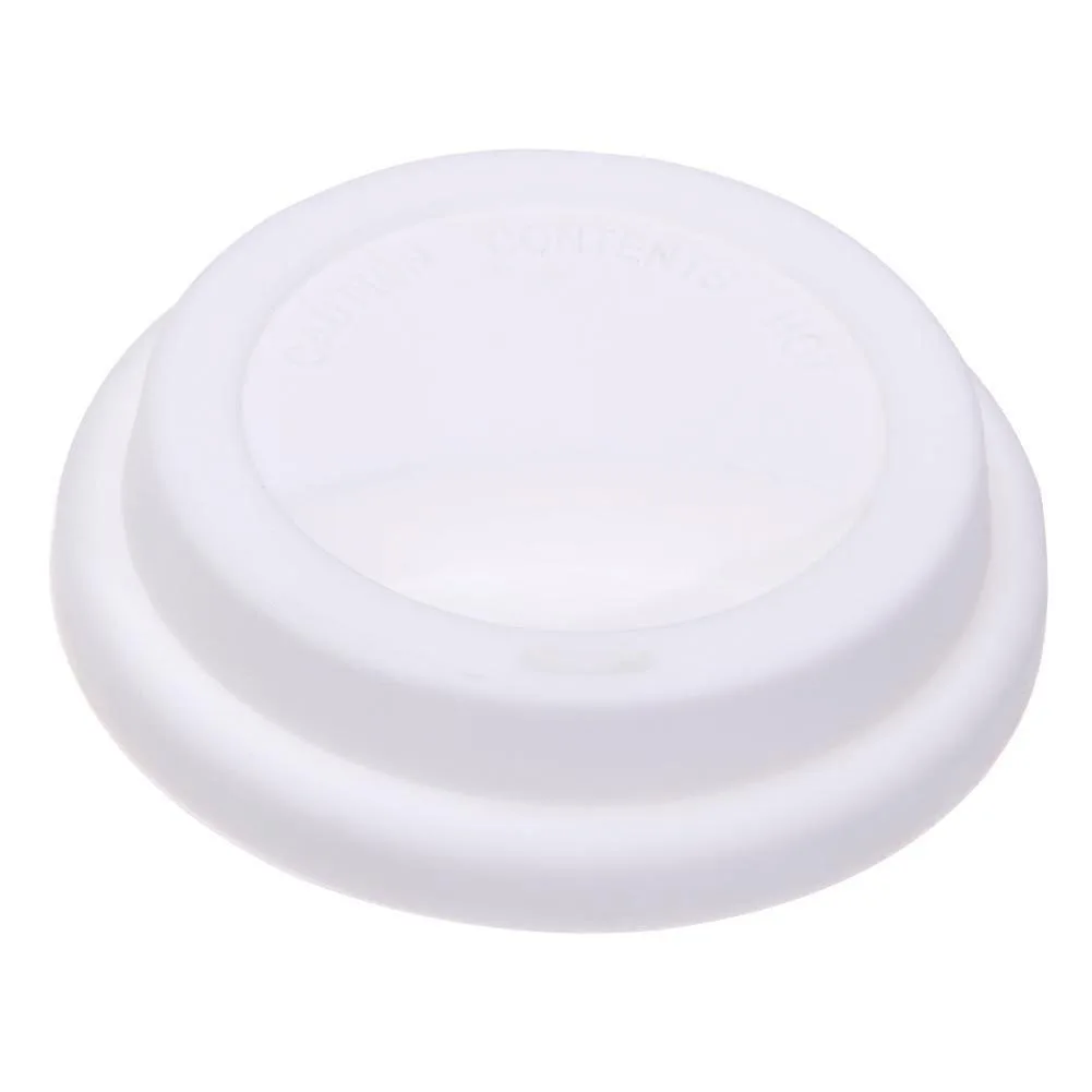 Крышка чашки крышка Пылезащитная кофейная кружка кухонные инструменты силиконовый чай для домашнего использования в офисе - Цвет: Белый