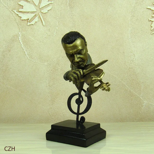 Violin Player Bust - Violinspieler Statue Geiger