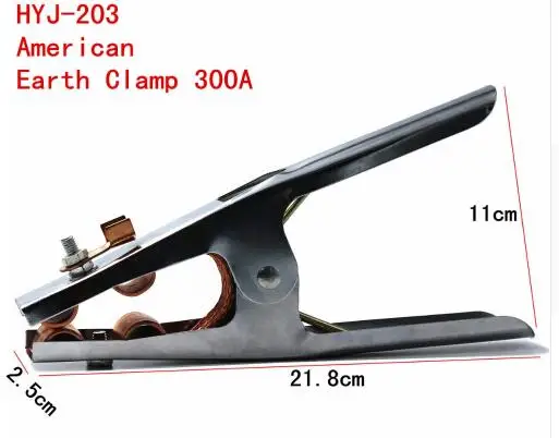 Безопасности латунный материал сварки Сталь зажим заземления американский зажим 300a американского типа