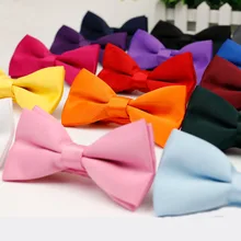 Мужской Детский галстук-бабочка, высокое качество, гибкий галстук-бабочка, гладкий галстук, мягкий матовый галстук-бабочка, декоративный узор, одноцветные Галстуки