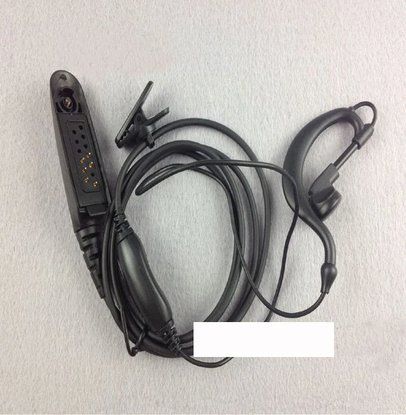 

2pc G Shape Ear Hook Earphone Headset Earpiece W/Mic For Motorola HT Series: HT750, HT1250, HT1250LS, HT1550, HT1550XLS Radio