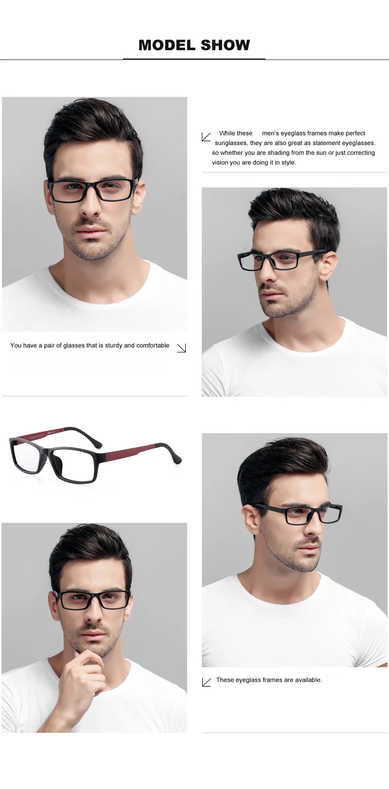 TR90-monturas de gafas para hombres y mujeres, lentes ópticas