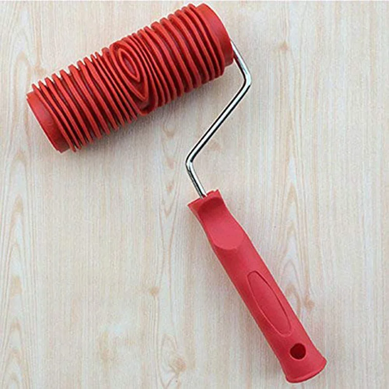 Imitation Wood Pattern Tool Set Eg300T 7 Inch Rubber Roller + Ms16 Imitation Realistic Wood Grain Tool Wood Grain Coating Emboss