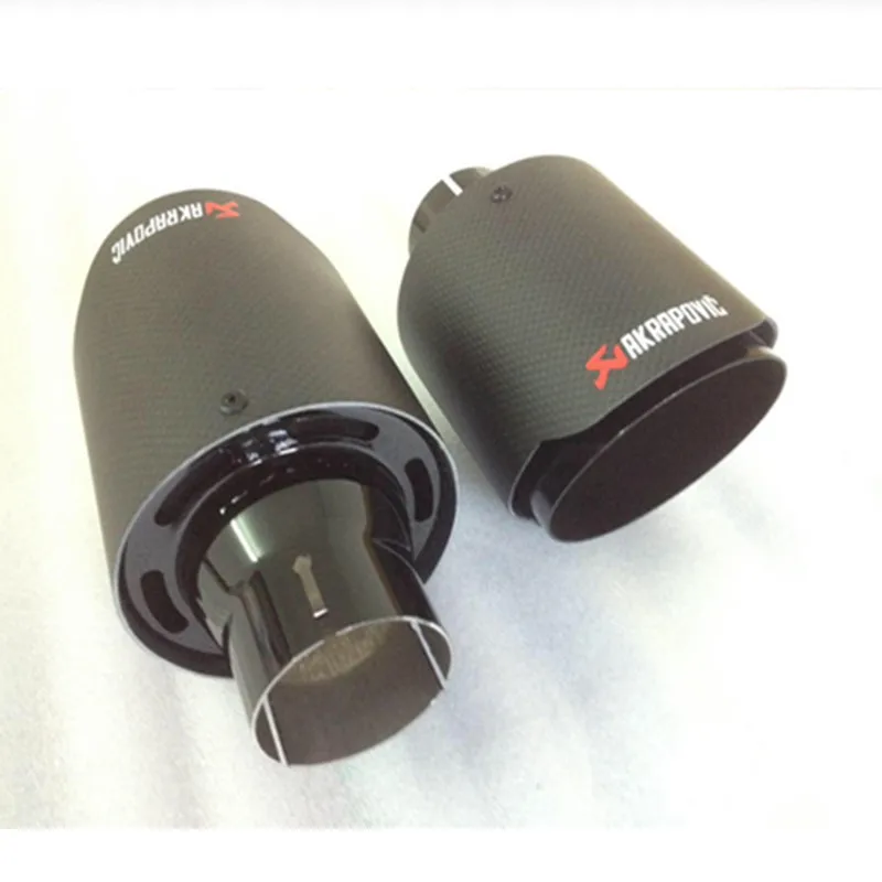 Впускной 51 мм 54 57 60 63 выход 89 101 Akrapovic наконечник выхлопной трубы из углеродного