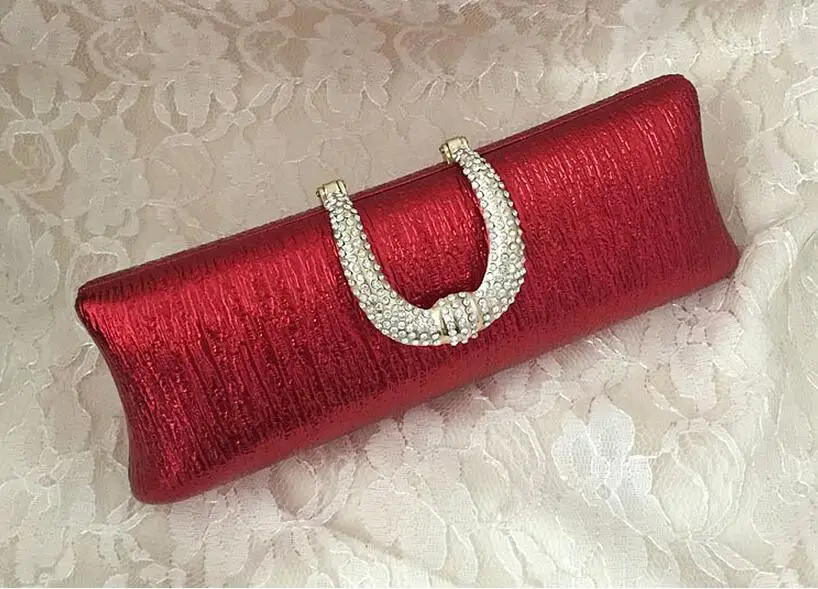 Сумка клатч LUXY MOON женская золотого/серебряного цвета с бриллиантом|handbag storage