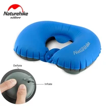 Naturehike открытый путешествия Кемпинг Сверхлегкий прессования Автоматическая надувная подушка сжатый нескользящий u-тип