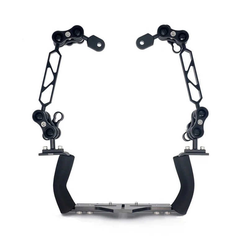 

Scuba Underwater photography Arm System Tray Bracket handle clamp for Camera Gopro diving Housing holder flashlight video light