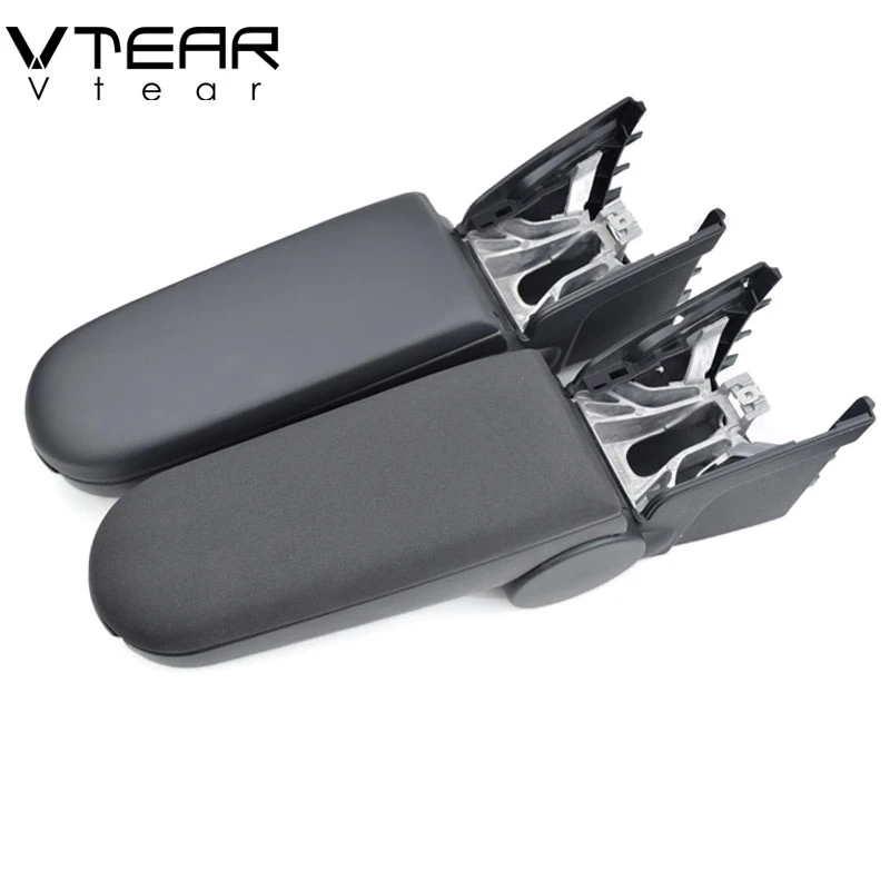 Vtear For Volkswagen VW Polo armrest car Armrests leather storage box