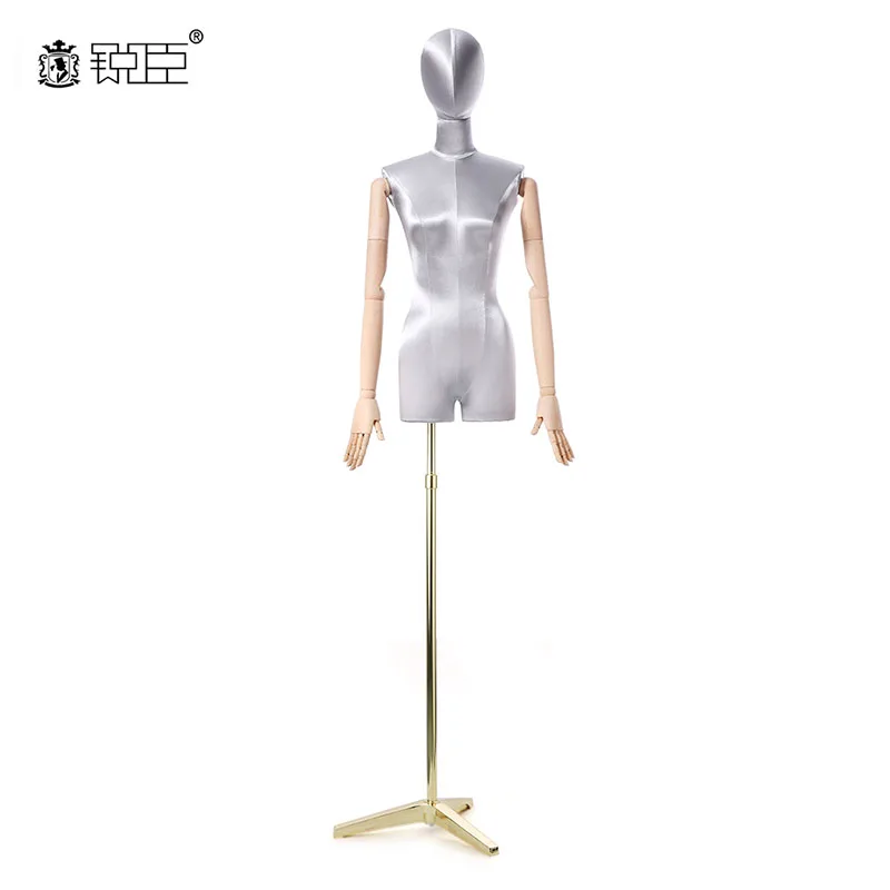 Модная женская кукольная мебель швея манекен многоцветный глянцевый чехол с подвижными соединениями - Цвет: gray