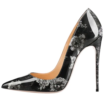 

Vogue Flower Stiletto High Heels Colorful Graffiti High Heel Women Pumps 02 Cm Elegant Wedding Pumps Shoes Women SWB0000