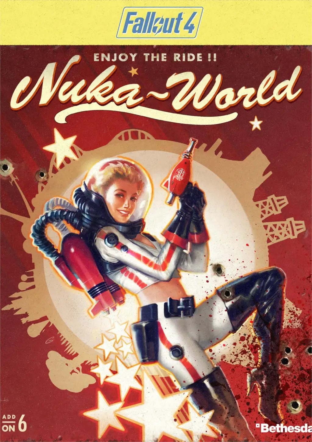 Настенные наклейки FALLOUT MO119 4 Плаката с прозрачным изображением украшение для