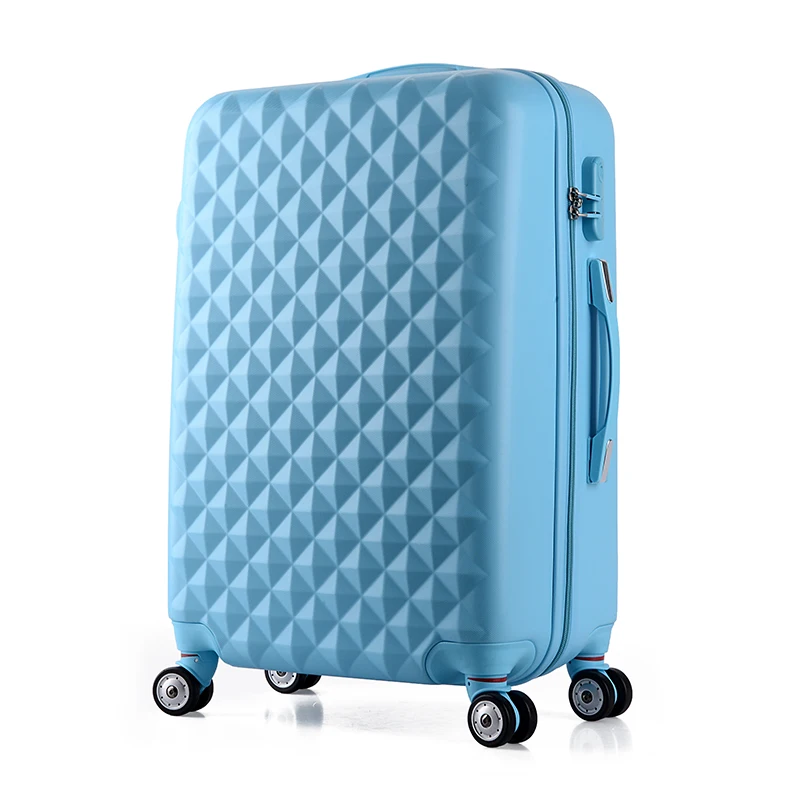 Wholesale!24inches korea fashion abs yellow blue hardside trolley