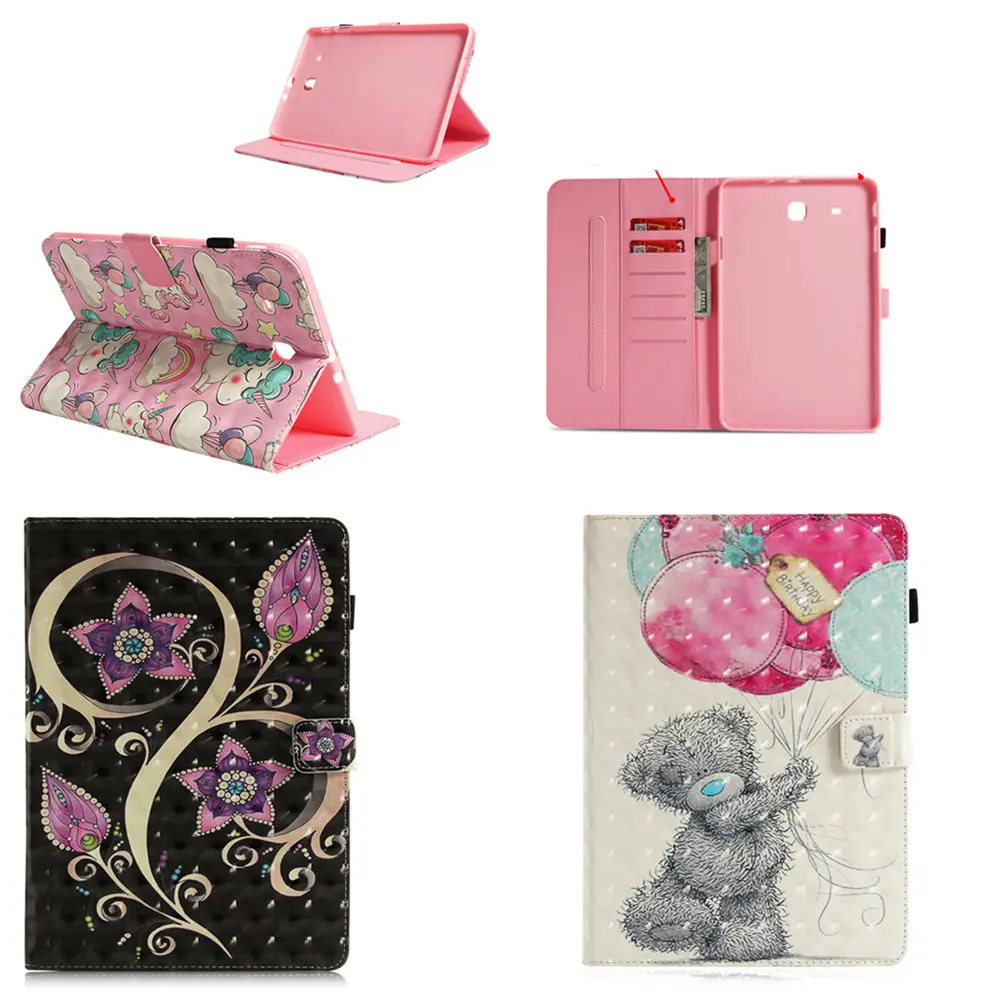 Protective Painted Cute Cover For Samsung Galaxy Tab E 9.6 inch T560 SM