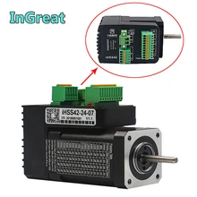 Интегрированный NEMA17 42 мм 0.7Nm 24VDC 1500 об/мин DSP Гибридный замкнутая петля мотор драйвер датчика «Все-в-одном» JMC сервомотор IHSS42-24-07