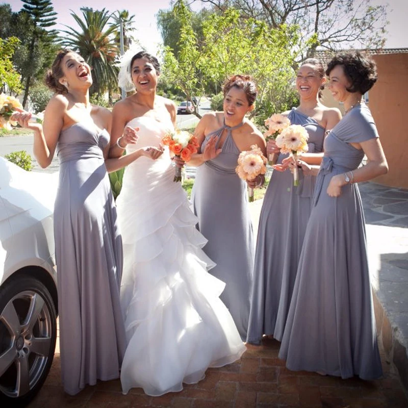 burgundy bridesmaid dresses multiway