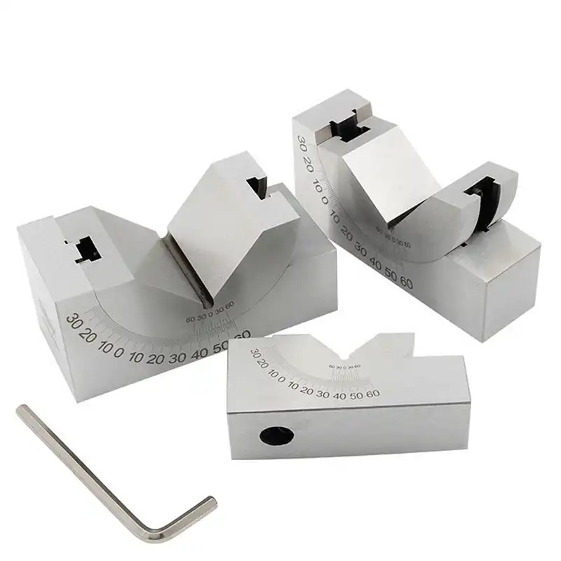 0-60 Degree Adjustable Angle V Block Machinist Tool 0-60° 0-60 Degree