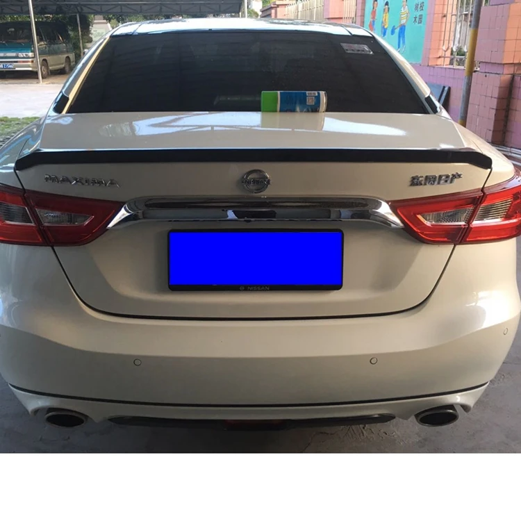 

use for nissan maxima spoiler 2016-2018 maxima spoiler High Quality ABS Material unpainted Color for tiida spoiler