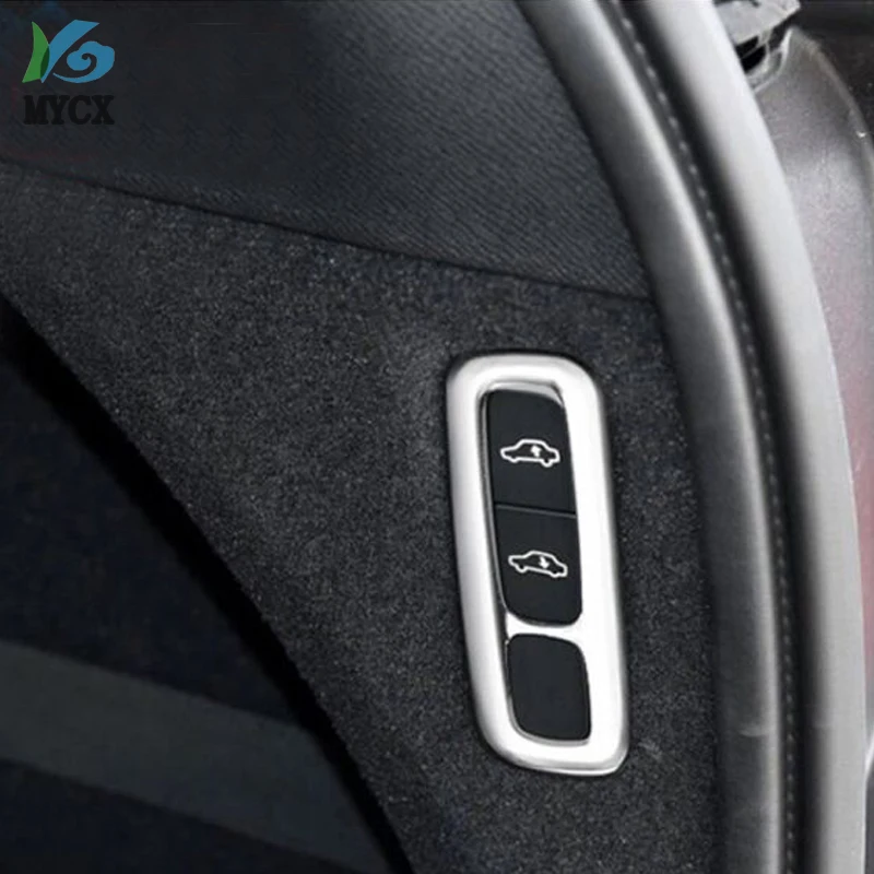 Для Volvo XC90 XC 90 ABS Матовый Интерьер автомобиля кузов Кнопка регулировки крышки отделка 1 шт. автомобильный Стайлинг