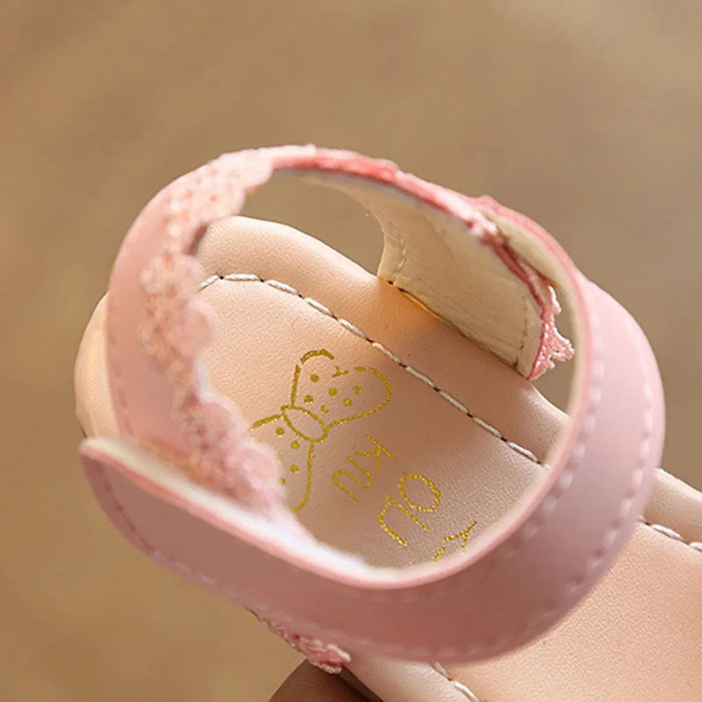 Летние детская обувь для девочек цветочный босоножки Кроссовки кружево Pricness повседневное тонкие туфли обувь