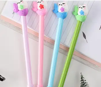

mermaid cat fish gel pen cute cartoon stationery prize kawaii office writing student pen needle pen black ink 0.5mm 48pc/lot