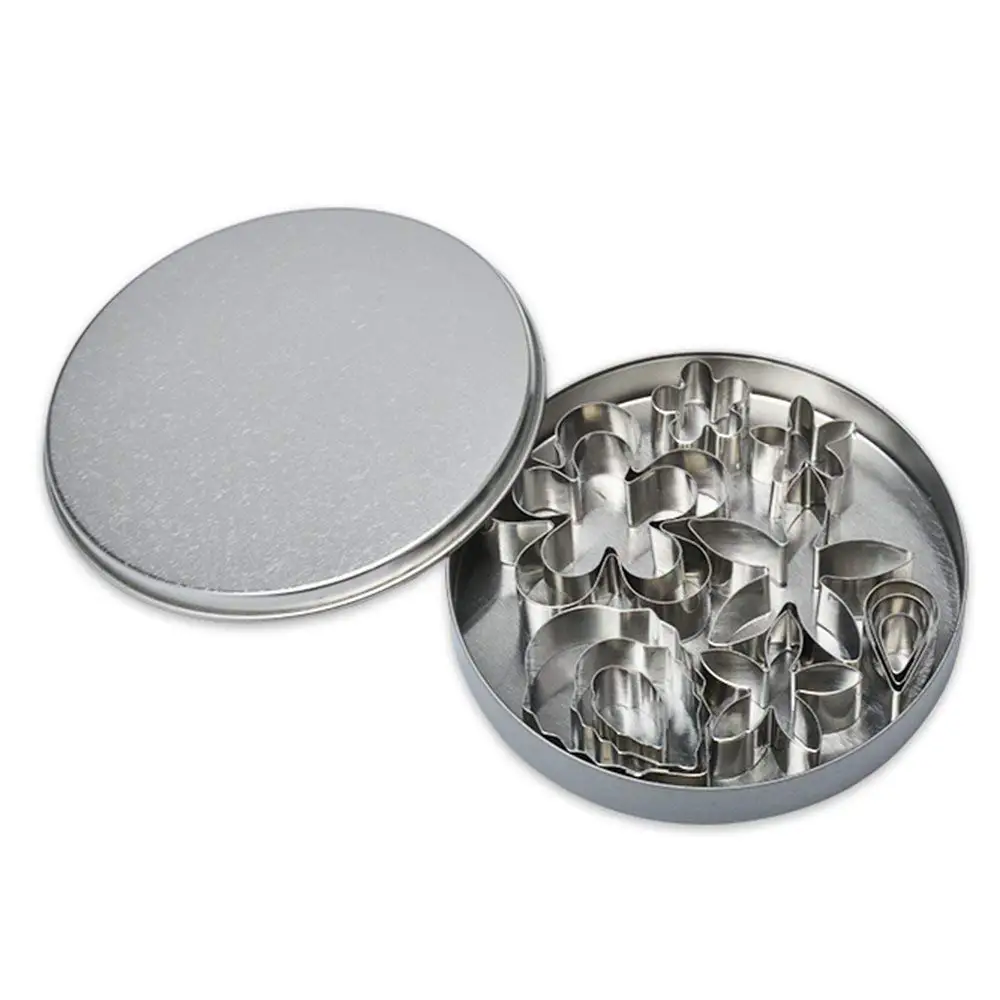 

Flower Leaf Cookie Biscuit Cutter Set 12 Small Rose Petal Pastry Donut Cutter Set Calyx Cookie Cutters Baking Leaf Molds