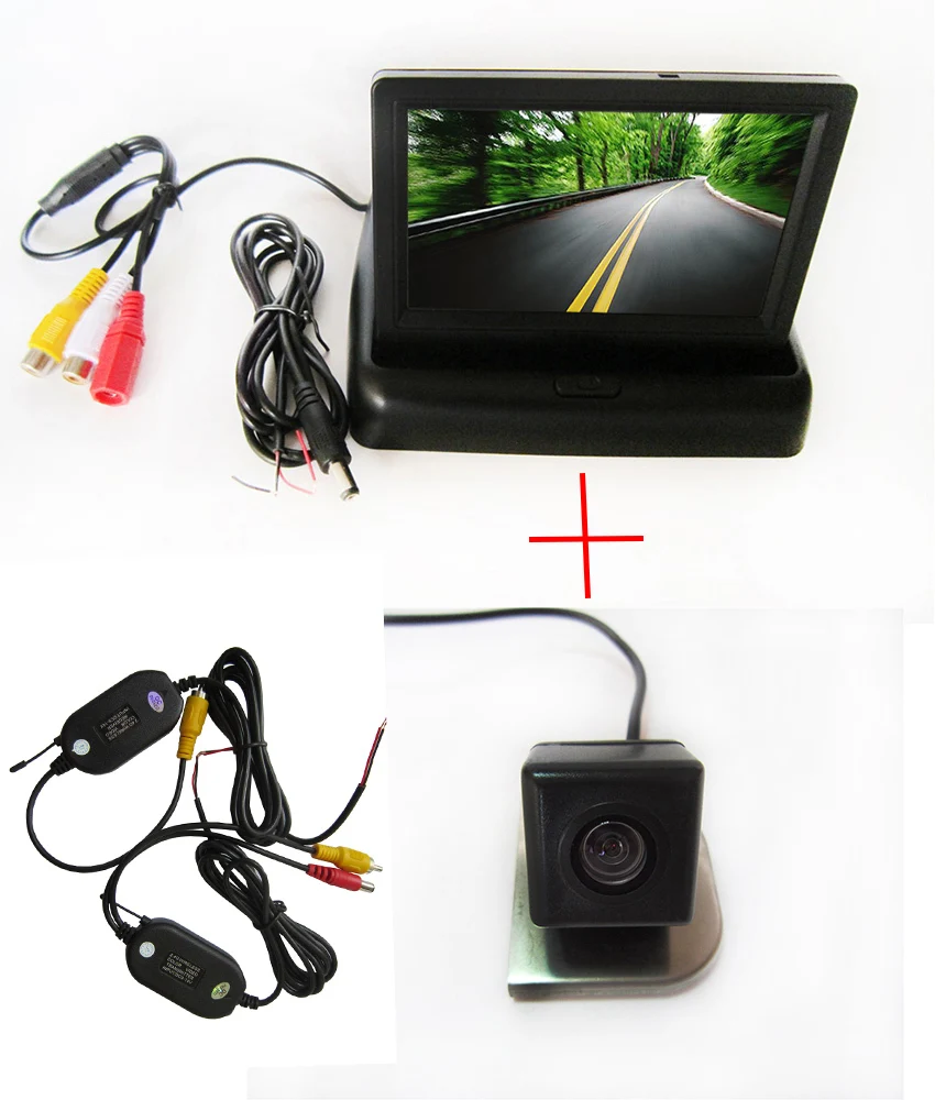 Wireless WIFI Car Rear View Camera for 2012 Ford Focus with 4.3 Inch foldable LCD TFT Monitor |