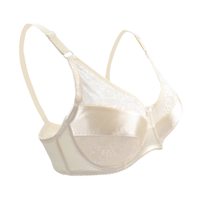 Mastectomy Bra Fake Boobs Pocket Bra Silicone Breast Forms Transgender Shemale Drag Queen Artificial Breast Bra Skin Color 34D
