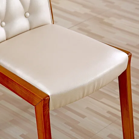 Кафе стулья кафе мебель из массива дерева+ кожа кофе стул столовая стул шезлонг Скандинавская мебель минималистичный современный 65*49*92 см