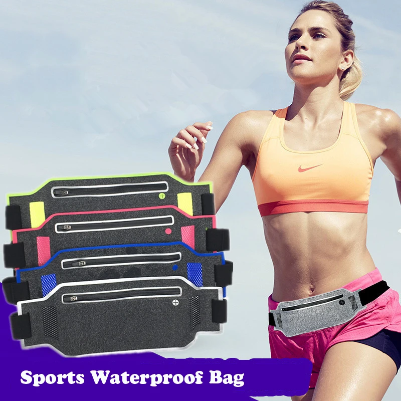 

Sports Ultrathin Waist Bum BagTravel Waist Running Bag Belt Phone Pouch Belly Bags for Sports Fitness Running Jogging Cycling