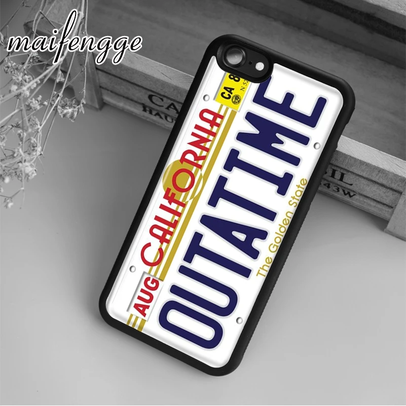 

maifengge Back To Future Case For iPhone 6 6S 7 8 Plus X 5 5S SE Case cover for Samsung S5 S6 S7 edge S8 Plus shell