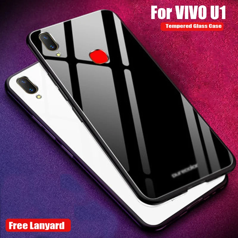 

Tempered Glass Case For VIVO U1 Case Cover VIVOU1 U 1 soft Silicone Phone Protercted Back Cover For VIVO U1