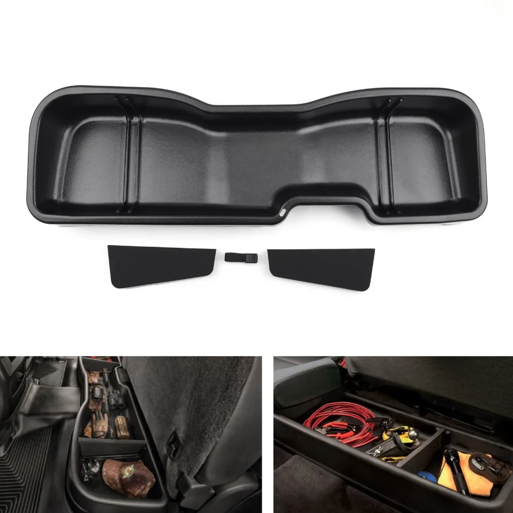 

Areyourshop Car Under Seat Storage Box 09031 For Chevy for Silverado 1500 Crew Cab for GMC Sierra 2014-2018 Car Auto accessories