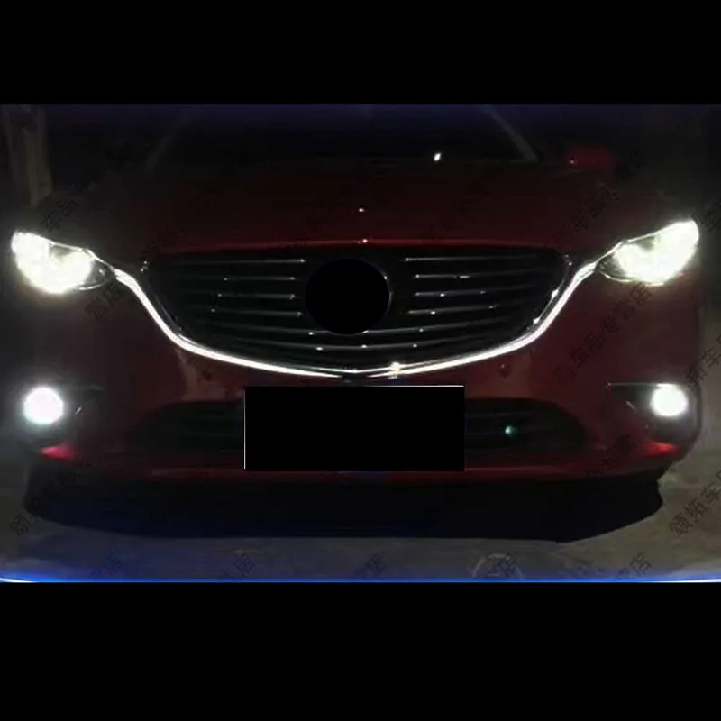 Для MAZDA 6 ATENZA светодиодный DRL для новой Mazda 6 решетка светодиод дневного света Автомобильный Стайлинг светодиодный светильник