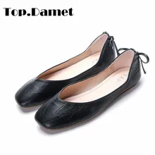 Top. Damet/женская летняя обувь на плоской подошве модные водонепроницаемые Мокасины без шнуровки с квадратным носком Повседневная однотонная нескользящая обувь для женщин