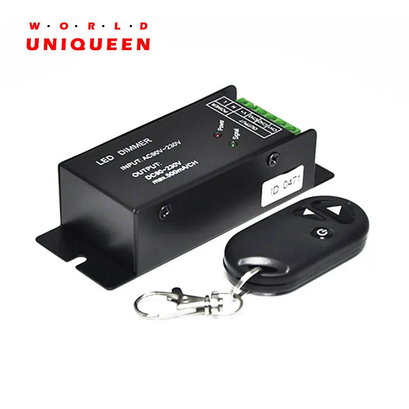 

90-230V high voltage led dimmer for 220V led strip light SMD 5050/3528+remote,1 channel 0.5A,110V<55W,230V<115W