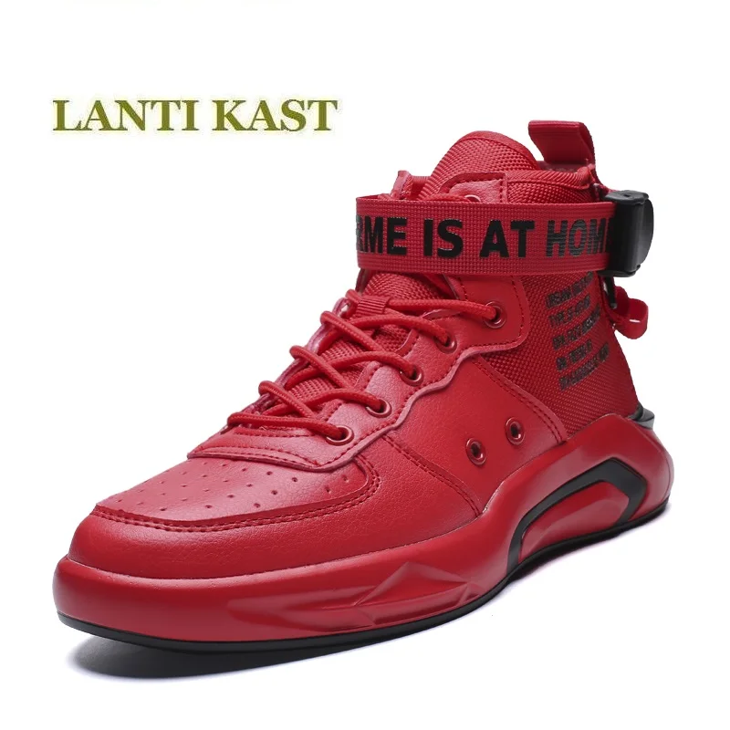 

2018 new Trend male winter with Warm sports shoes hip top Korean version of fashion skateboarding shoe